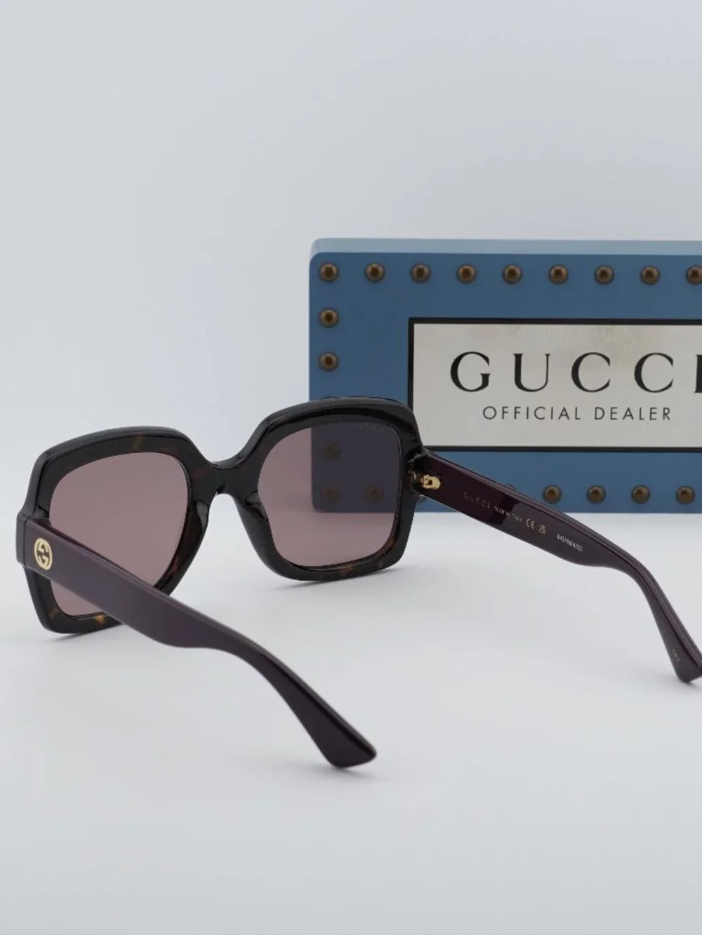Gucci GG1337S 009 Square Sunglasses - Havana/Violet
